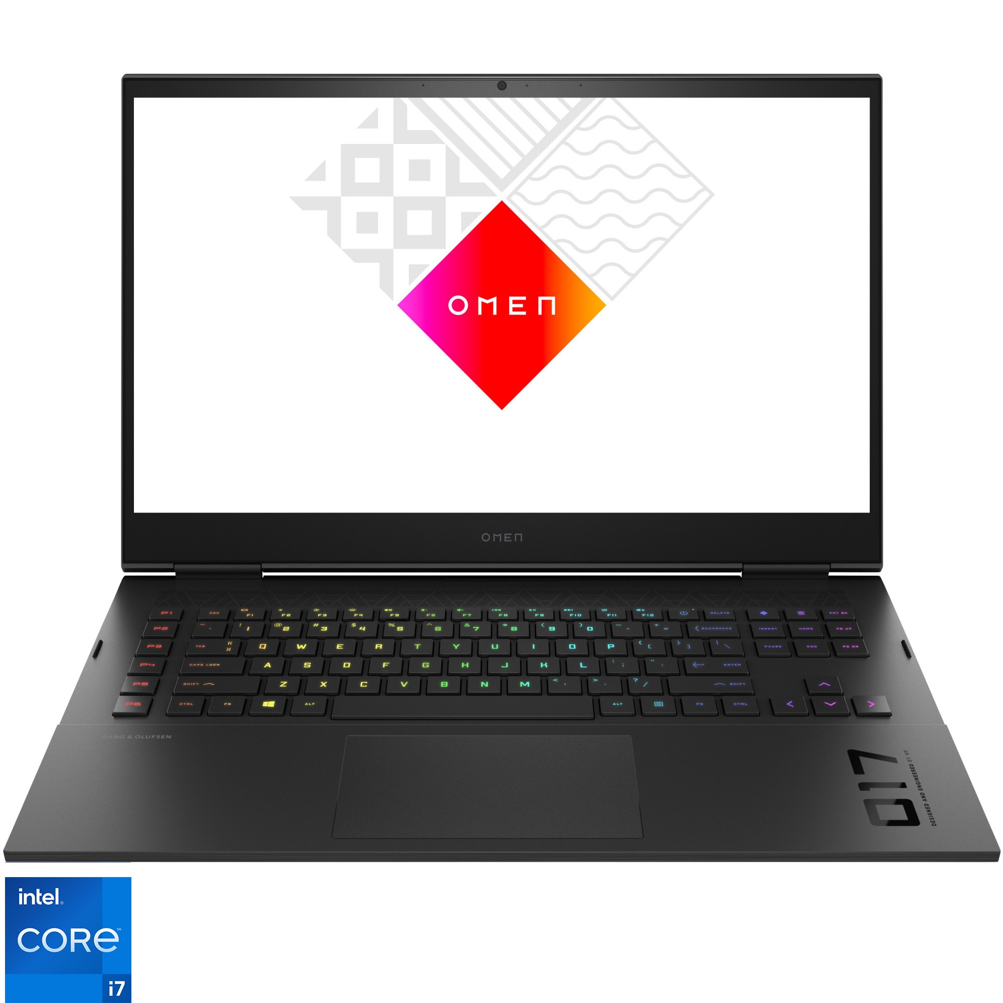 Fotografie Laptop Gaming HP OMEN 17-ck2002nq cu procesor Intel® Core™ i7-13700HX pana la 5.0 GHz, 17.3", QHD, IPS, 240Hz, 16GB DDR5, 1TB SSD, NVIDIA® GeForce RTX™ 4090, 16GB GDDR6, FreeDOS, Black