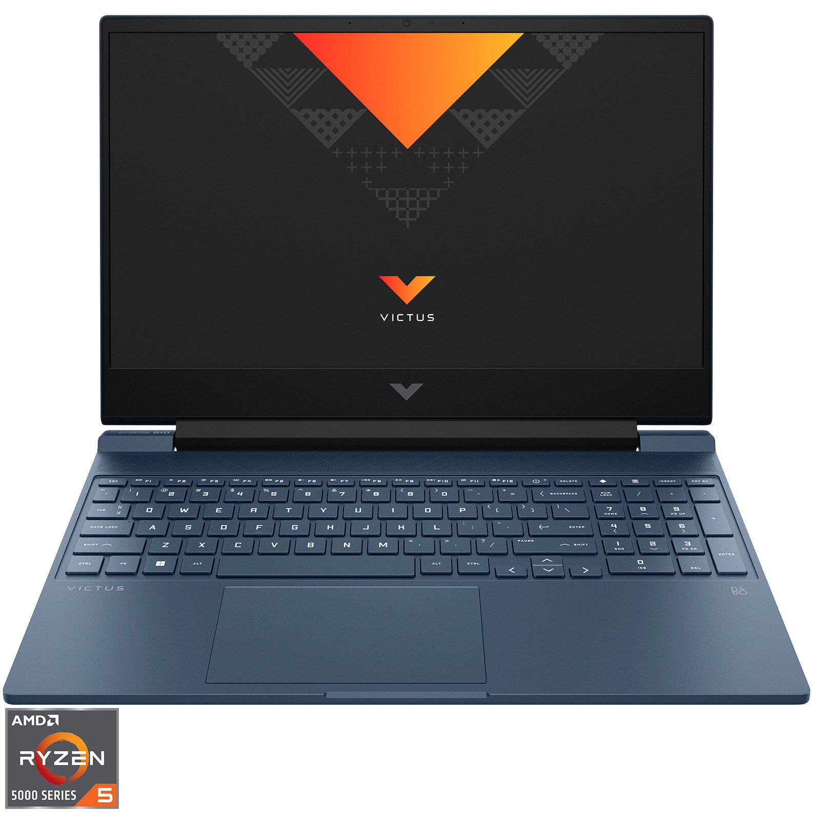 Fotografie Laptop Gaming HP VICTUS 15-fb0009nq cu procesor AMD Ryzen™ 5 5600H pana la 4.20, 15.6", Full HD, 16GB, 512GB SSD, Nvidia GeForce RTX 3050 Ti 4GB, Free DOS, Performance Blue