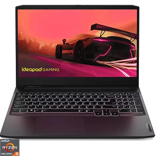 Fotografie Laptop Gaming Lenovo IdeaPad 3 15ACH6 cu procesor AMD Ryzen™ 5 5600H pana la 4.20 GHz, 15.6", Full HD, IPS, 16GB, 512GB SSD, NVIDIA GeForce RTX 3050 4GB, No OS, Shadow Black
