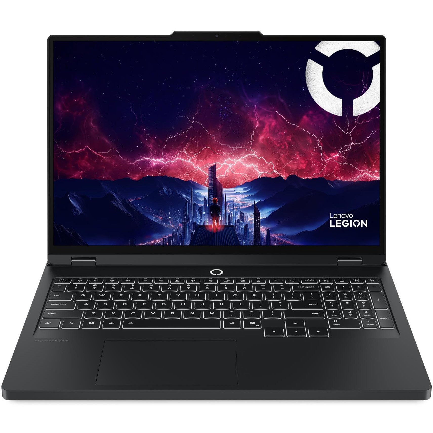 Fotografie Laptop Gaming Lenovo Legion Pro 5 16ADR10 cu procesor AMD Ryzen™ 7 8745HX pana la 5.1GHz, 16" WQXGA, OLED, 165Hz, 16GB DDR5, 1TB SSD, NVIDIA GeForce RTX™ 5060 8GB GDDR7, No OS, Eclipse Black, 3Y on-site Premium Care