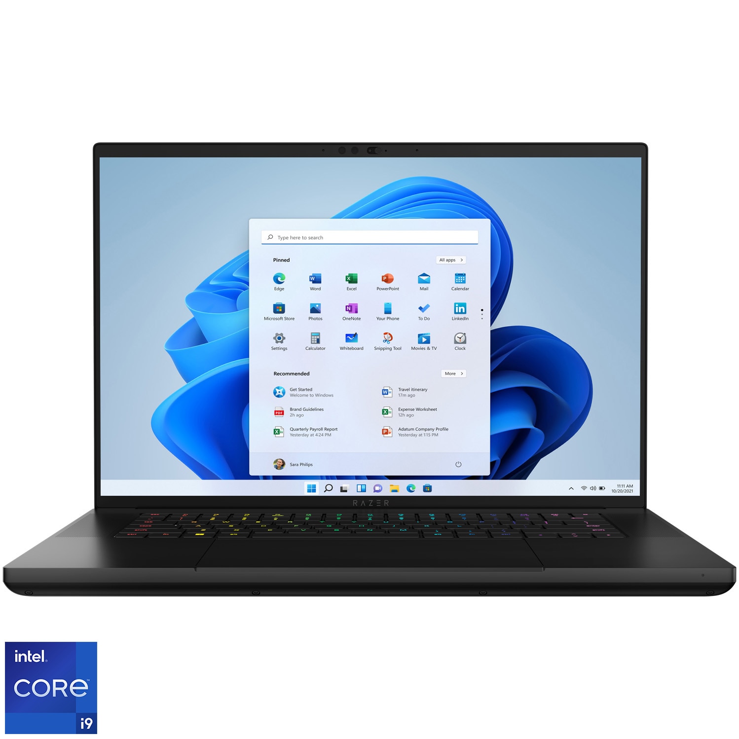 Fotografie Laptop Gaming Razer Blade 16 cu procesor Intel® Core™ i9 14900HX pana la 5.80 GHz, 16", QHD+, OLED, 240Hz, 32GB DDR5, 2TB SSD, NVIDIA® Geforce RTX™ 4090 16GB GDDR6, Windows 11 Home, Anodized Black