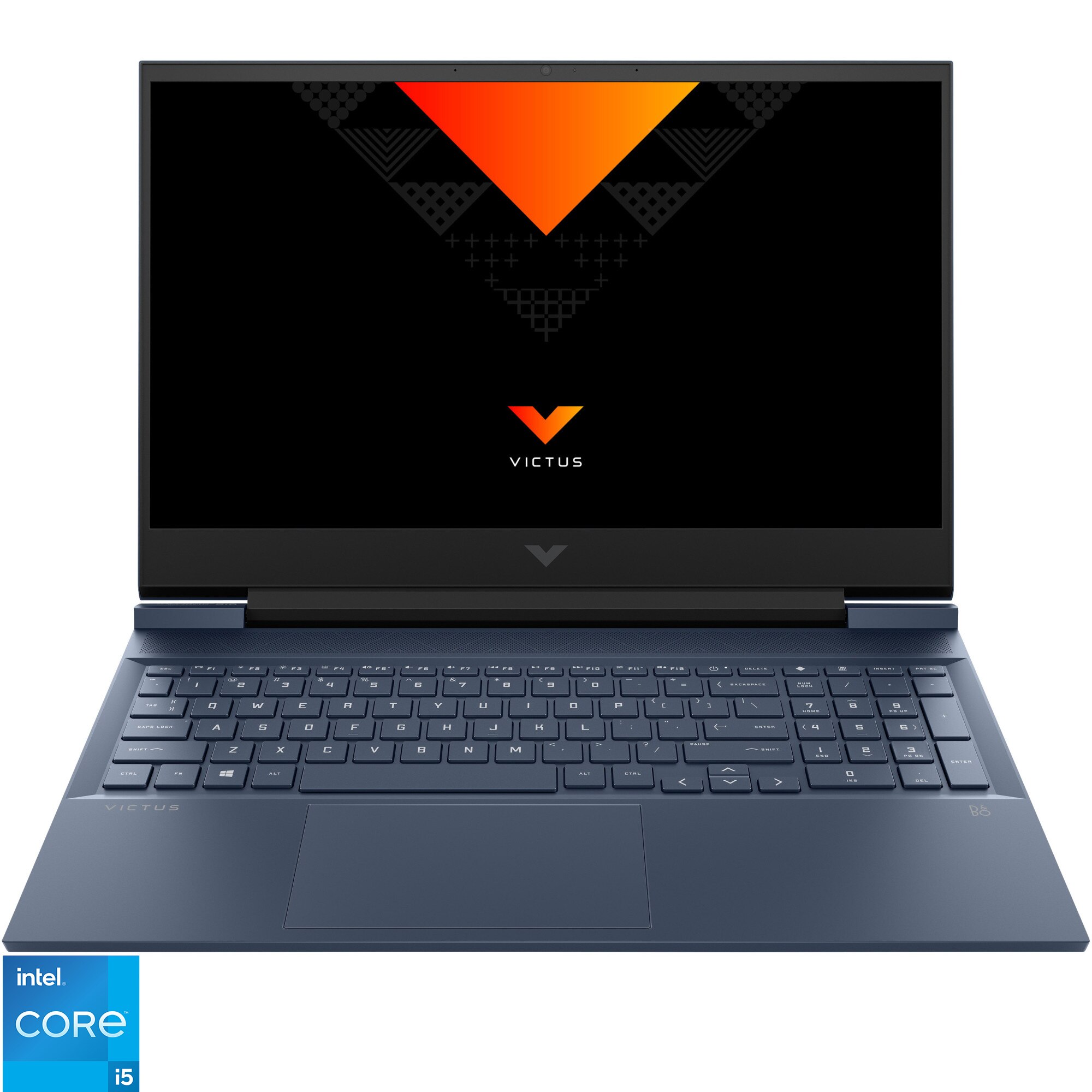 Fotografie Laptop Gaming Victus by HP 16-d0033nq cu procesor Intel® Core™ i5-11400H, 16.1", Full HD, 144Hz, 16GB, 512GB SSD, NVIDIA® GeForce RTX™ 3050 Ti 4GB, Free DOS, Performance Blue