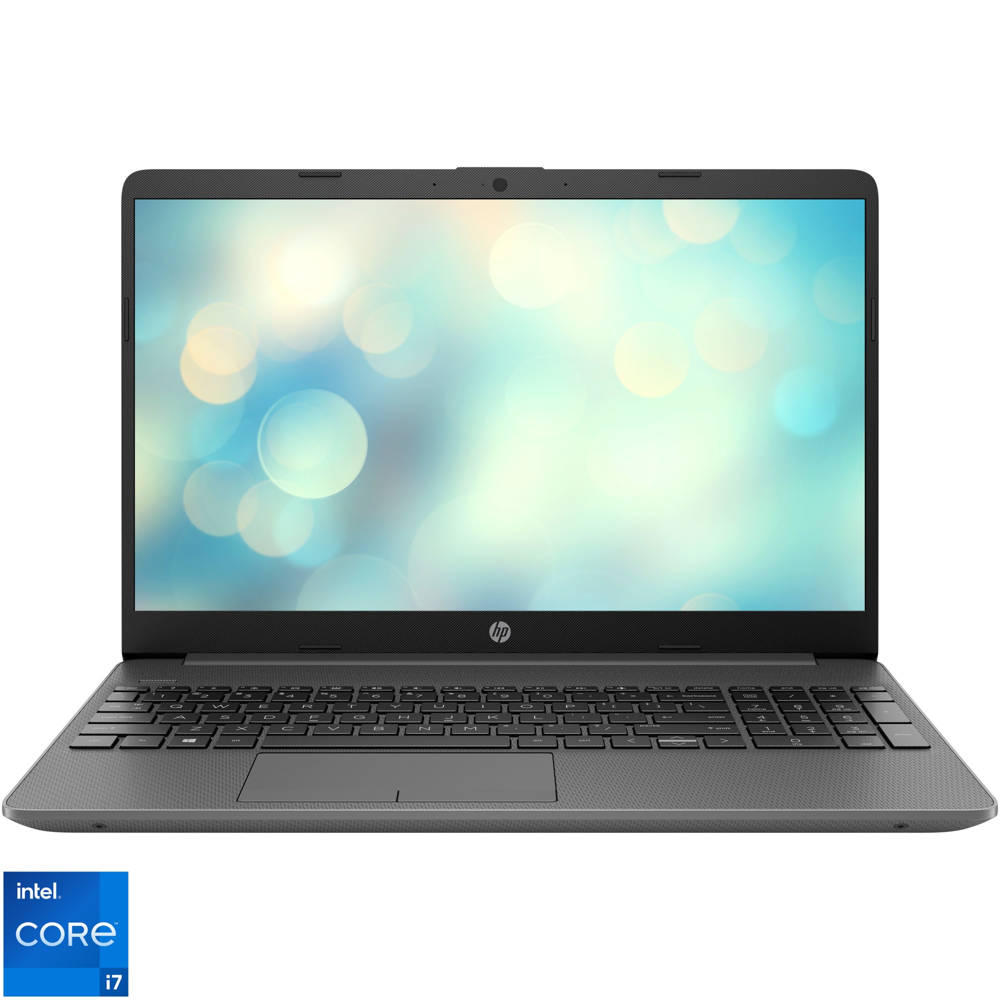Fotografie Laptop HP 15-dw3004nq cu cu procesor Intel® Core™ i7-1165G7 pana la 4.70GHz, 15.6", Full HD, IPS, 8GB DDR4, 512GB SSD PCIe, NVIDIA GeForce MX450 2GB, FreeDOS 3.0, Chalkboard Gray