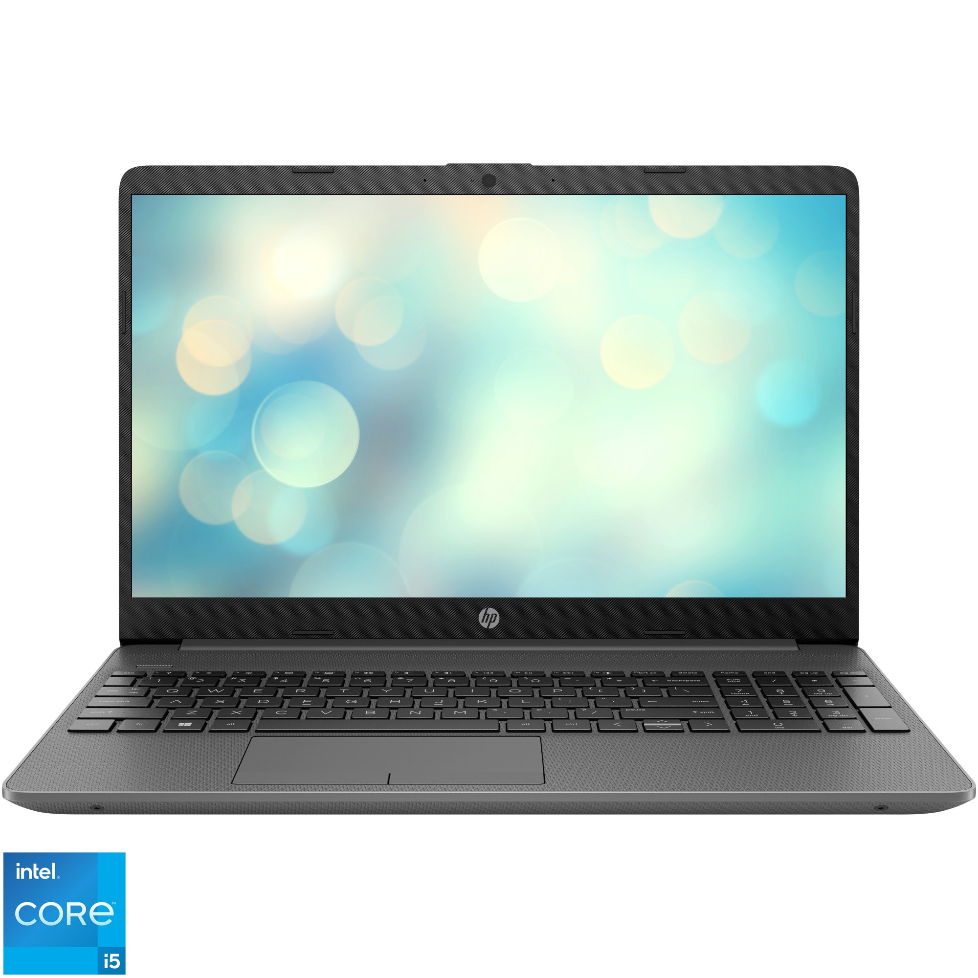 Fotografie Laptop HP 15-dw4014nq cu procesor Intel® Core™ i5-1235U pana la 4.40 GHz, 15.6", FHD IPS, 16GB, 512GB SSD, NVIDIA GEFORCE MX550 2GB, Free DOS, Grey