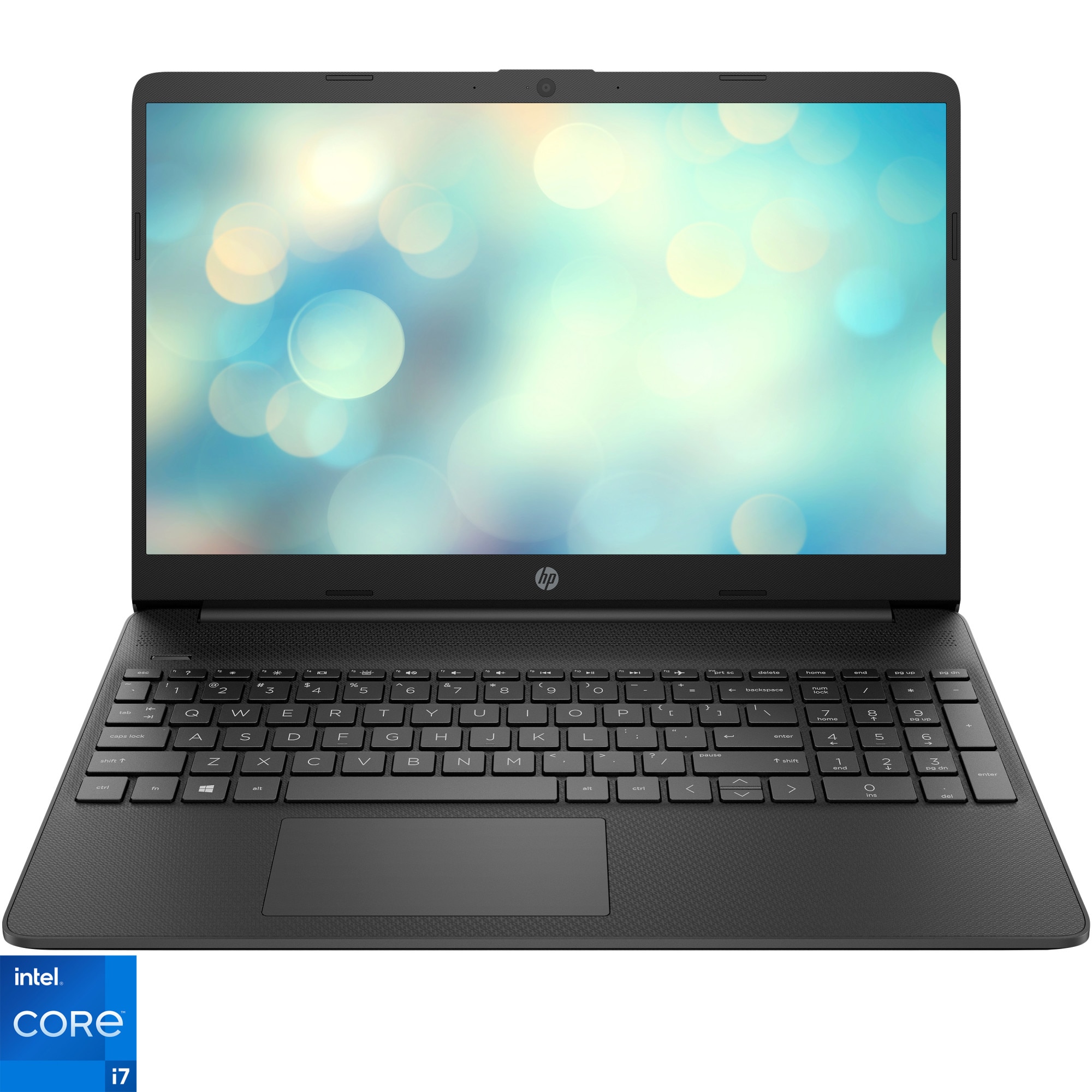 Fotografie Laptop HP 15s-fq2003nq cu procesor Intel® Core™ i7-1165G7 pana la 4.7 GHz, 15.6", Full HD, IPS, 16GB, 512GB SSD, Intel® Iris® Xe Graphics, Free DOS, Black