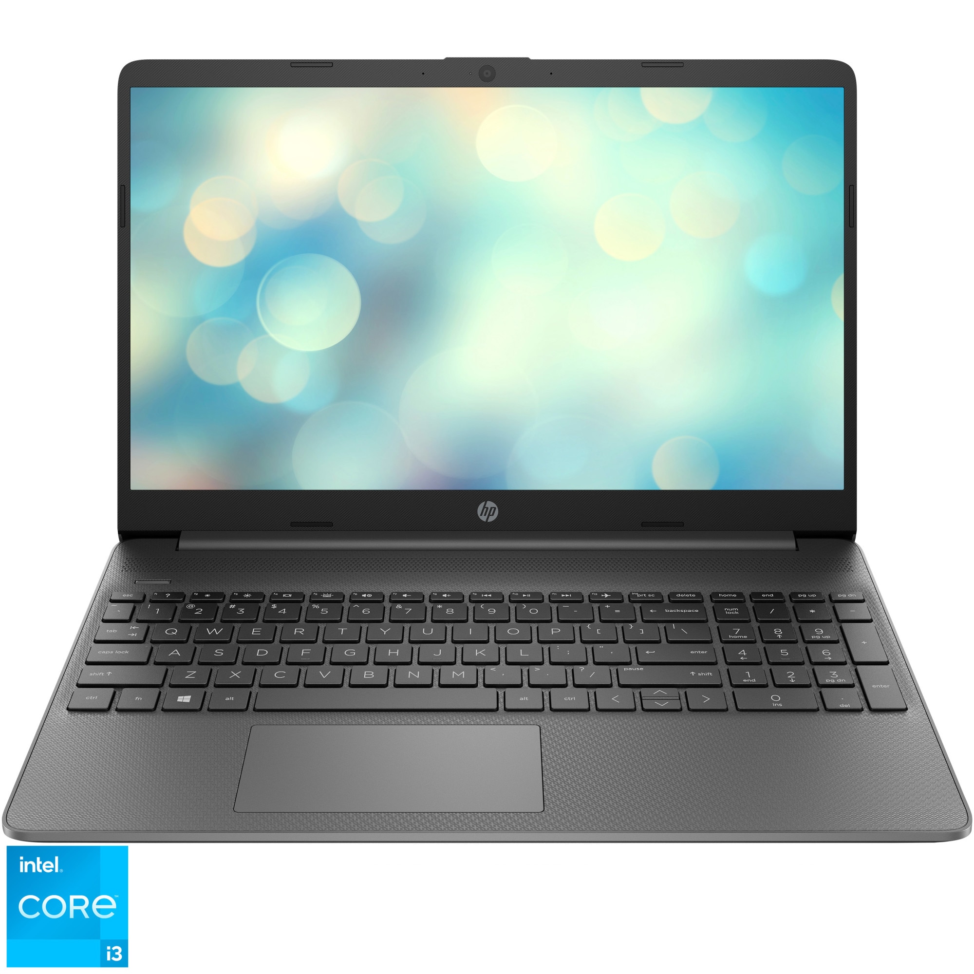 Fotografie Laptop HP 15s-fq2026nq cu procesor Intel® Core™ i3-1115G4 pana la 4.10 GHz, 15.6", Full HD, 8GB, 256GB SSD, Intel® UHD Graphics, Free DOS, Grey