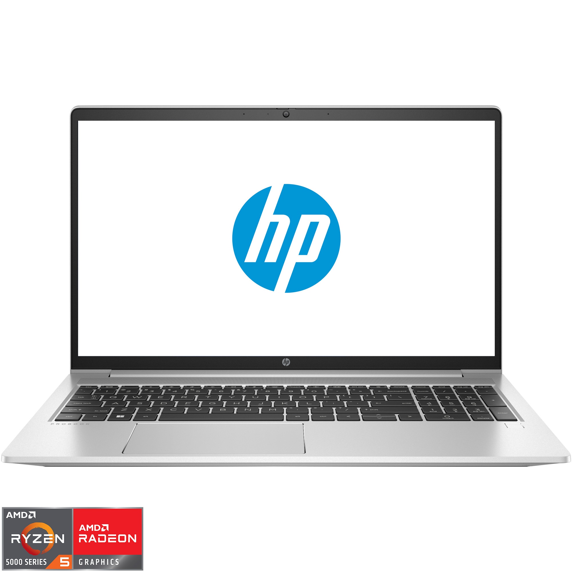 Fotografie Laptop HP ProBook 455 G9 cu procesor AMD Ryzen™ 5 5625U pana la 4.3 GHz, 15.6'', Full HD, 8GB, 512GB SSD, AMD Radeon™ Graphics, Free DOS, Pike Silver