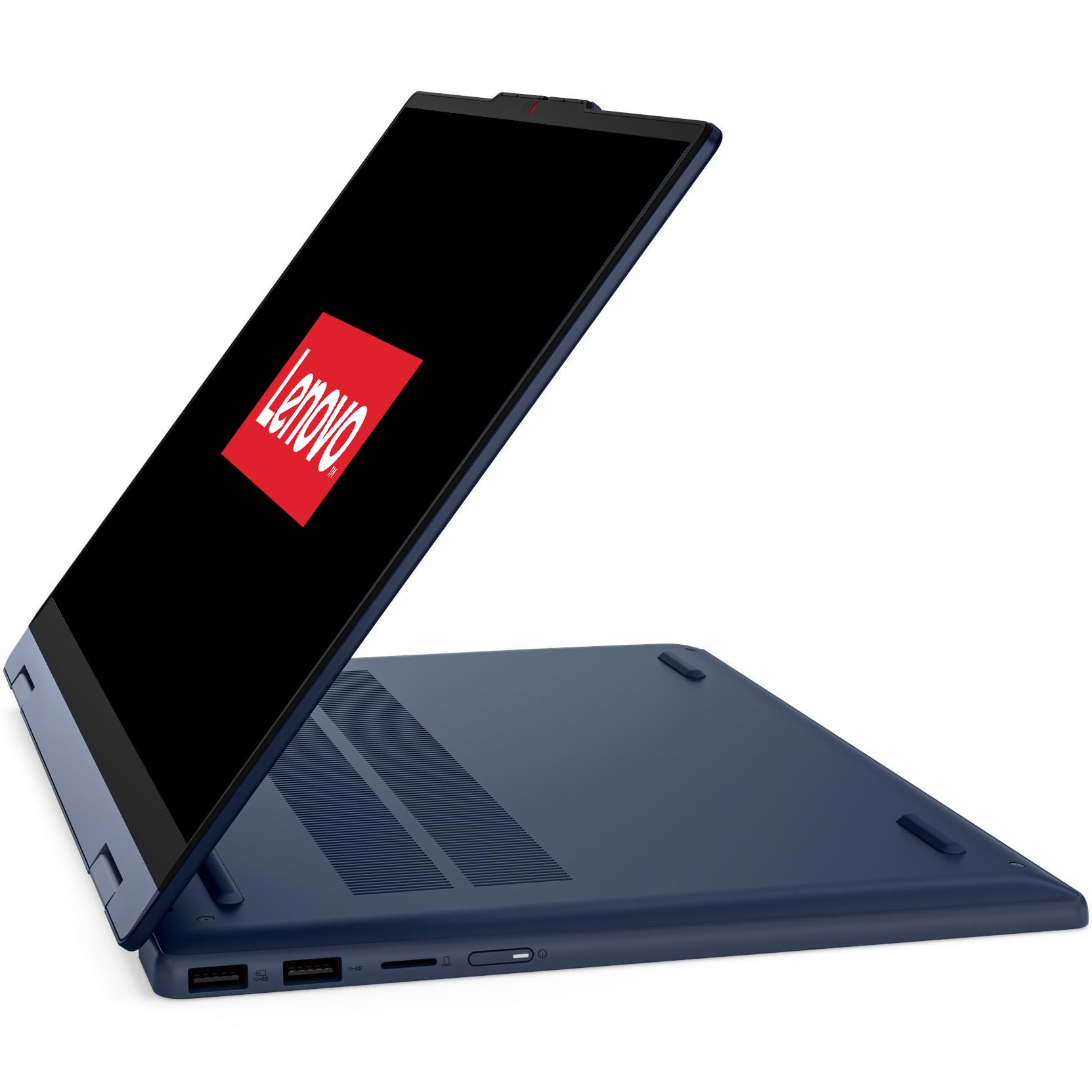 Fotografie Laptop Lenovo IdeaPad 5 2-in-1 14AHP11 cu procesor AMD Ryzen™ 7 250 pana la 5.1GHz, 14" WUXGA, OLED, Touch, 16GB DDR5 RAM, 512GB SSD, AMD Radeon™ 780M Graphics, No OS, Cosmic Blue, 3y Courier or Carry-in