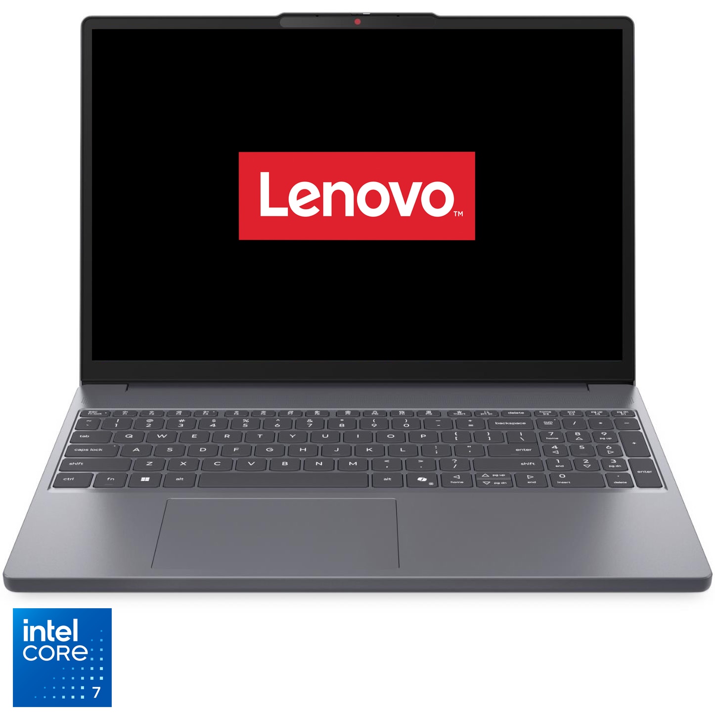 Fotografie Laptop Lenovo IdeaPad Slim 3 15IWC11 cu procesor Intel Core™ 7 350 pana la 4.8GHz, 15.3" WUXGA, IPS, 16GB DDR5, 1TB SSD, Intel® Graphics, No OS, Luna Grey, 3y Courier or Carry-in, Fara incarcator