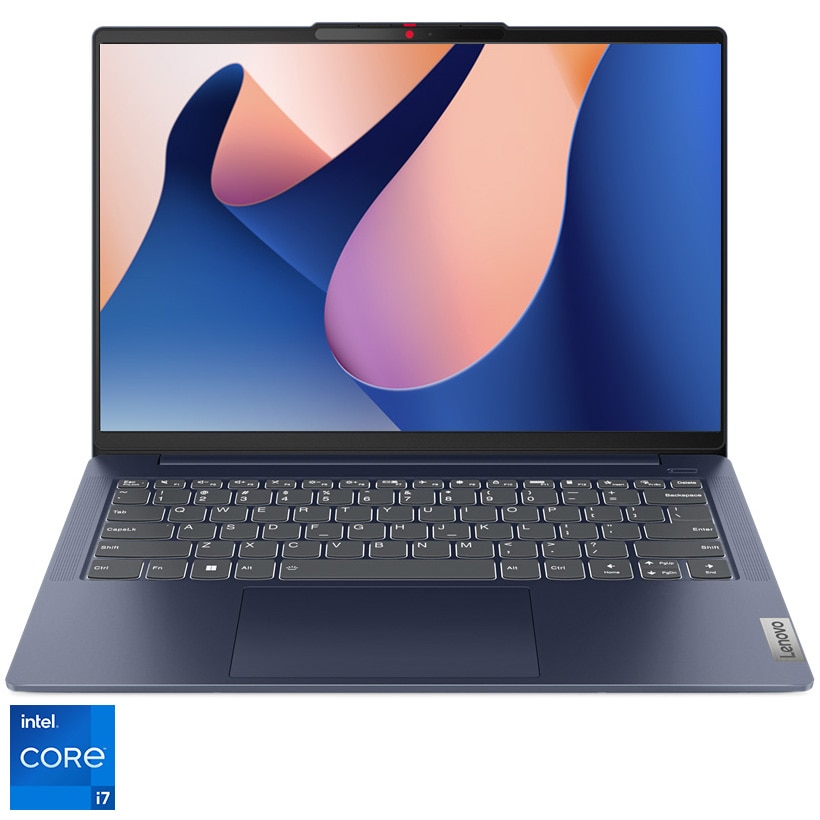 Fotografie Laptop Lenovo IdeaPad Slim 5 14IRL8 cu procesor Intel® Core™ i7-13620H pana la 4.9 GHz, 14", WUXGA, OLED, 16GB, 512GB SSD, Intel® UHD Graphics, No OS, Abyss Blue
