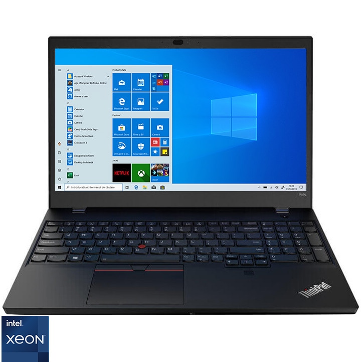 Fotografie Laptop Lenovo ThinkPad P15 Gen 2 cu procesor Intel Xeon W-11955M, 15.6", UHD, 64GB, 2TB SSD, NVIDIA RTX A5000 16GB, Windows 10 Pro, Black