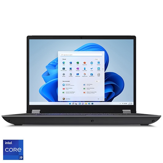 Fotografie Laptop Lenovo ThinkPad P16 Gen 2 cu procesor Intel® Core i9-13980HX pana la 5.6GHz, 16" WQXGA, IPS, 165Hz, 32GB DDR5 RAM, 1TB SSD, NVIDIA® RTX 5000 16GB GDDR6, Windows® 11 Pro, Storm Grey, 3y on-site Premium Care