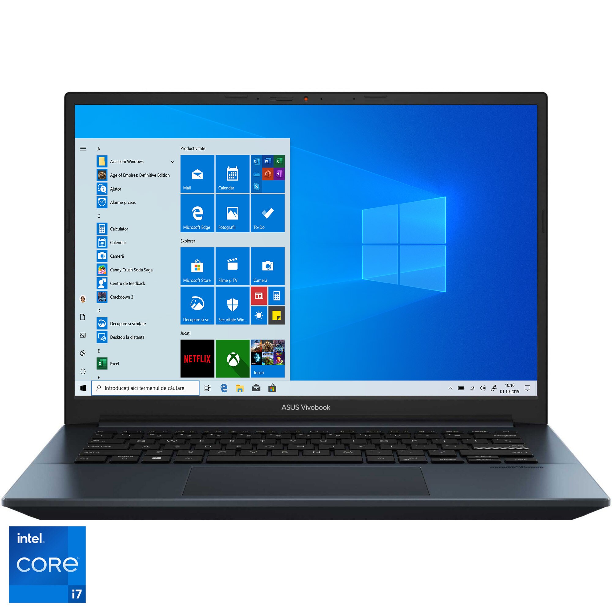 Fotografie Laptop ultraportabil ASUS K3400PH cu procesor Intel® Core™ i7-11370H, 14", OLED, 2.8K, 8GB, 512GB SSD, NVIDIA® GeForce® GTX 1650 4GB, Windows 10 Home, Quiet Blue
