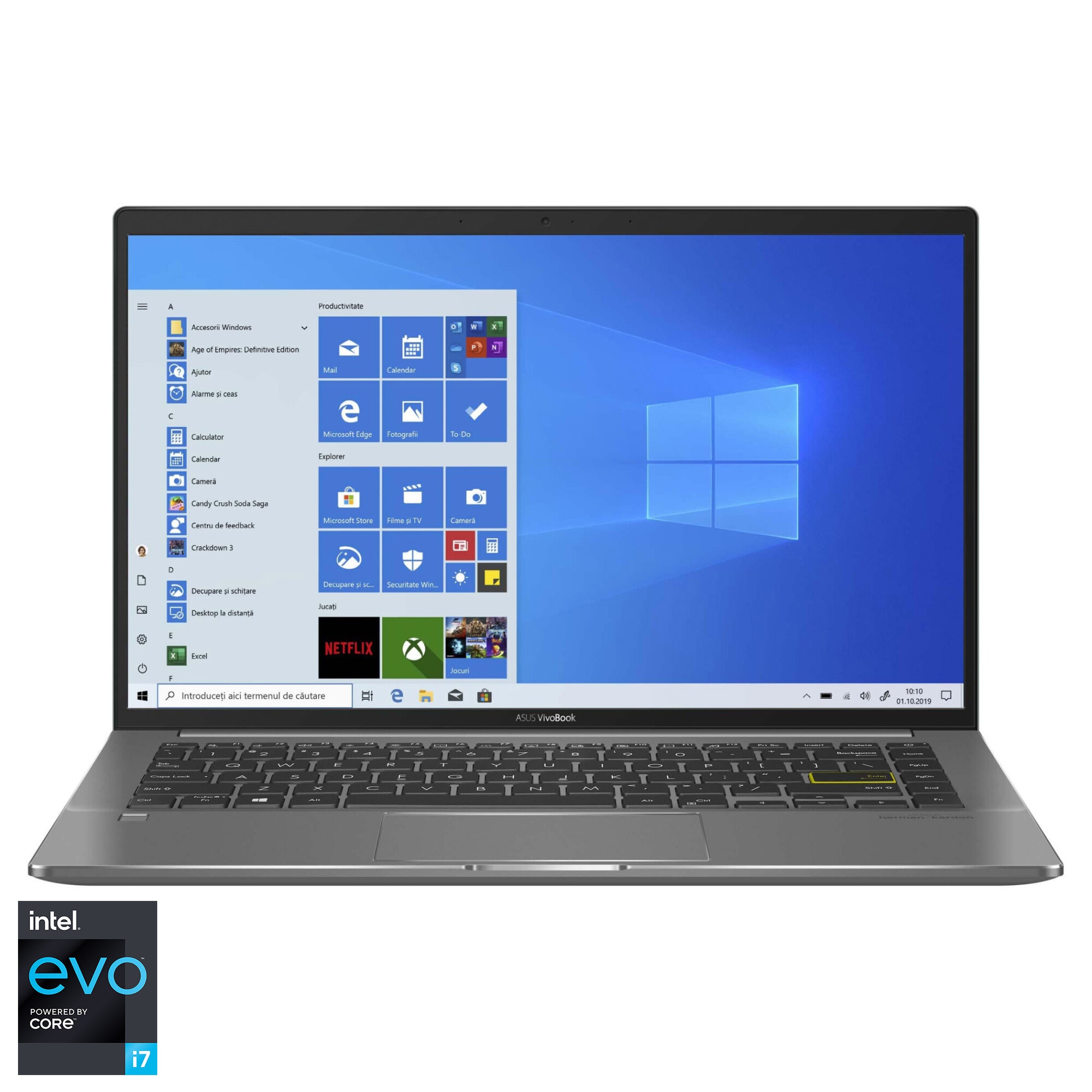 Fotografie Laptop ultraportabil ASUS VivoBook S14 S435EA cu procesor Intel® Core™ i7-1165G7 pana la 4.70 GHz, 14", Full HD, 16GB. 512GB SSD, Intel® Iris Xe Graphics, Windows 10 Home, Deep Green