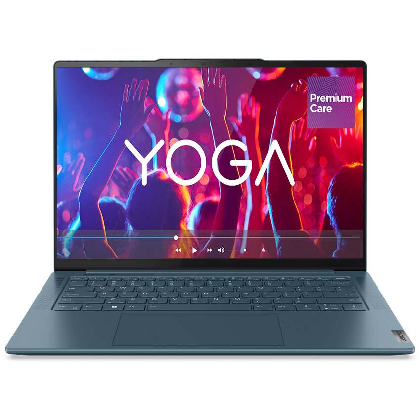 Fotografie Laptop ultraportabil Lenovo Yoga Pro 7 14ARP8 cu procesor AMD Ryzen™ 5 7535HS pana la 4.55 GHz, 14.5", 2.5K, IPS, 16GB, 512GB SSD, AMD Radeon™ 660M, No OS, Tidal Teal, 3y on-site Premium Care