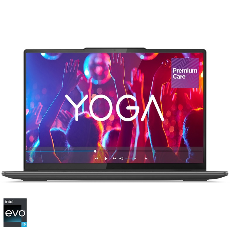 Fotografie Laptop ultraportabil Lenovo Yoga Pro 9 14IRP8 cu procesor Intel® Core™ i9-13905H pana la 5.40 GHz, 14.5", 3K, Mini LED, 165Hz, Touch, 32GB, 1TB SSD, NVIDIA® GeForce RTX™ 4060 8GB GDDR6, Windows 11 Home, Storm Grey, 3y on-site Premium Care