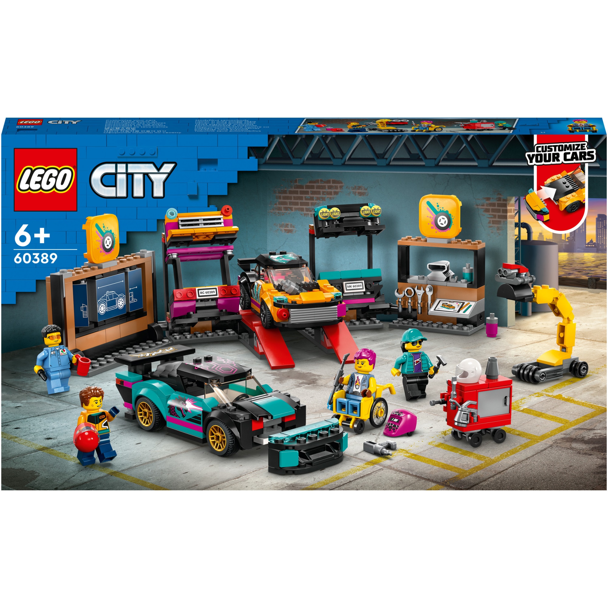 Fotografie LEGO® City - Service pentru personalizarea masinilor 60389, 507 piese