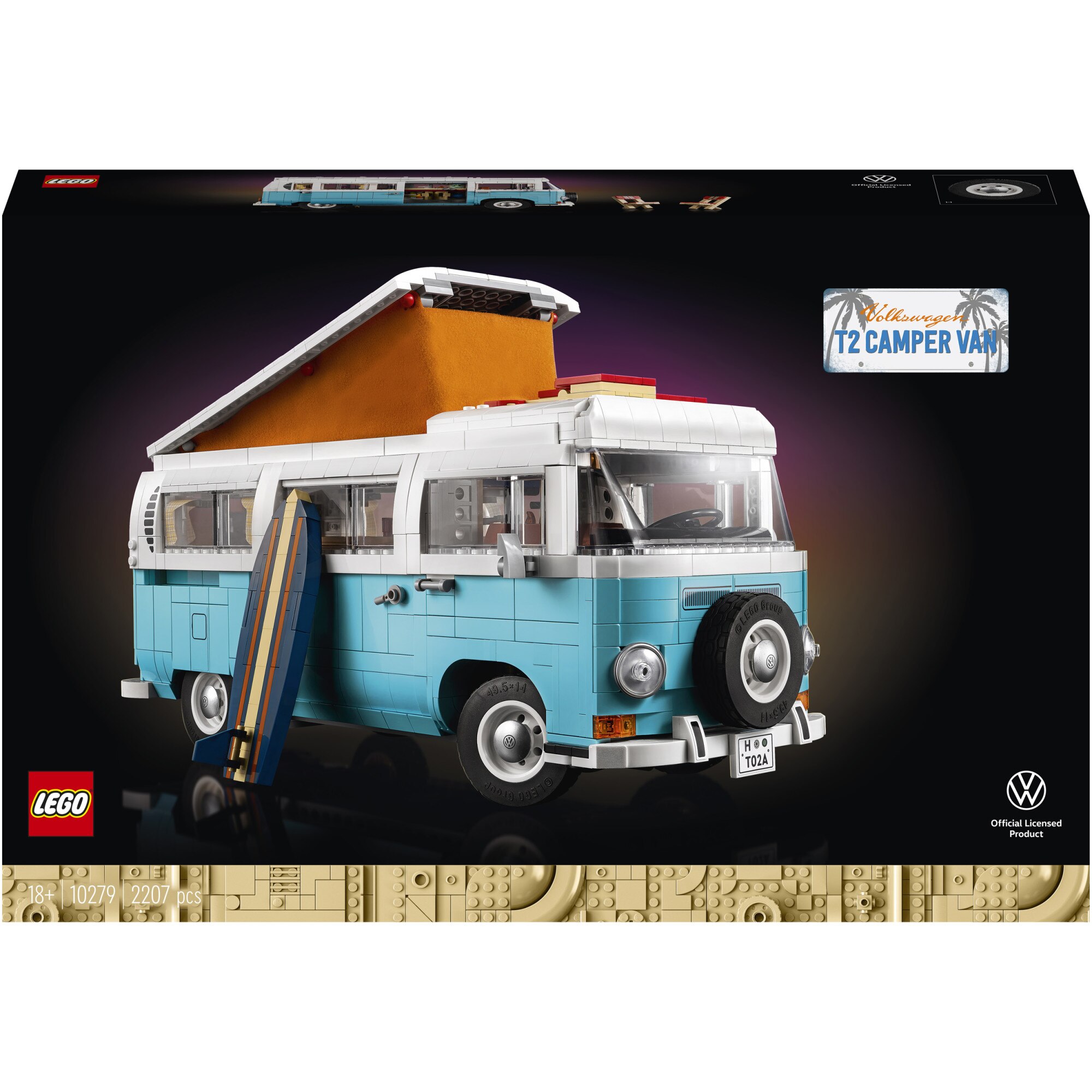 Fotografie LEGO® Creator Expert - Furgoneta de camping Volkswagen T2 10279, 2207 piese