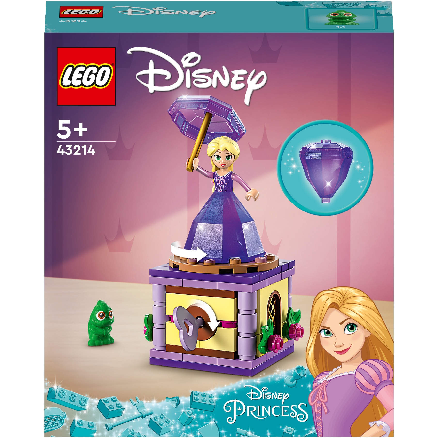 Fotografie LEGO® Disney Princess - Rapunzel facand piruete 43214, 89 piese