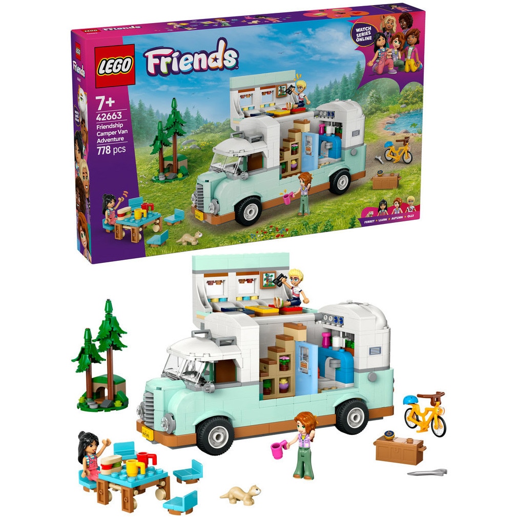 Fotografie LEGO® Friends - Aventura in rulota cu prietenii 42663, 778 piese