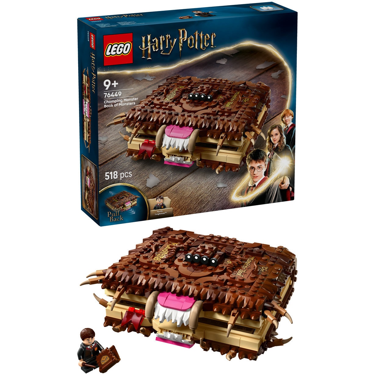 Fotografie LEGO® Harry Potter™ - Cartea monstrilor Colti de monstru 76449, 518 piese