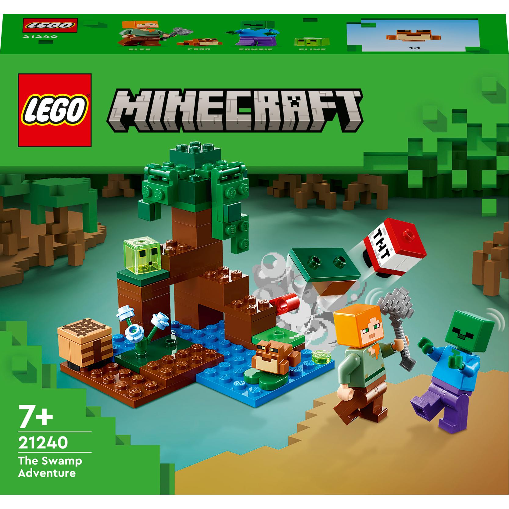 Fotografie LEGO® Minecraft - Aventura in mlastina 21240, 65 piese