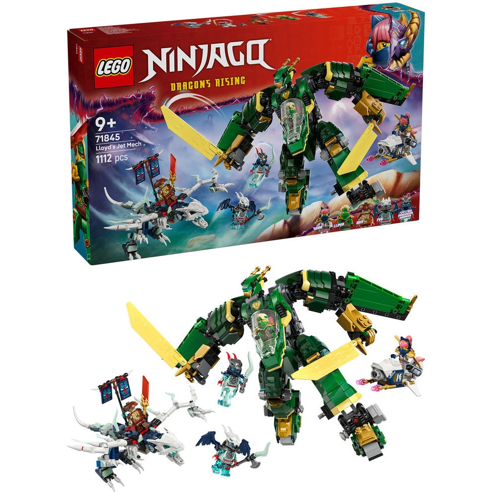 Fotografie LEGO® NINJAGO® - Robotul-avion cu reactie al lui Lloyd 71845, 1112 piese