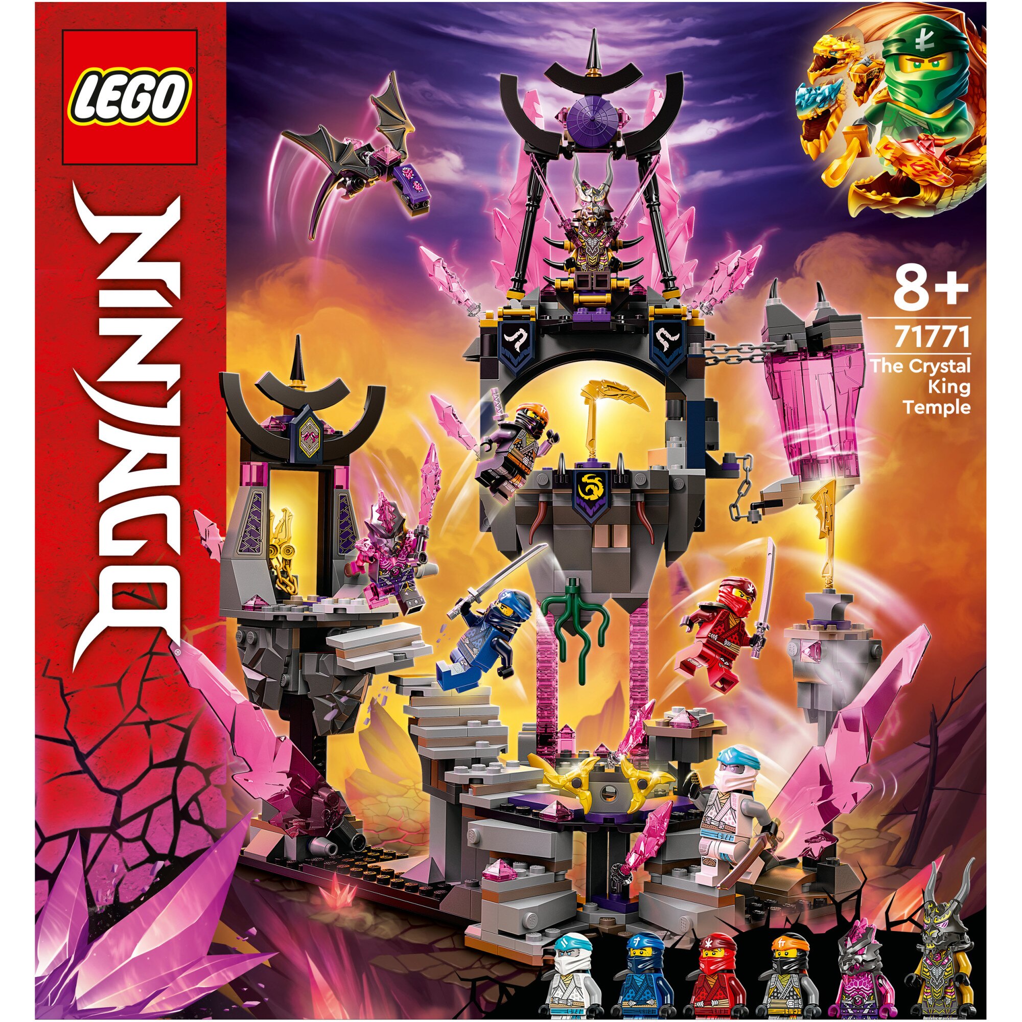 Fotografie LEGO® NINJAGO® - Templul regelui Cristal 71771, 703 piese
