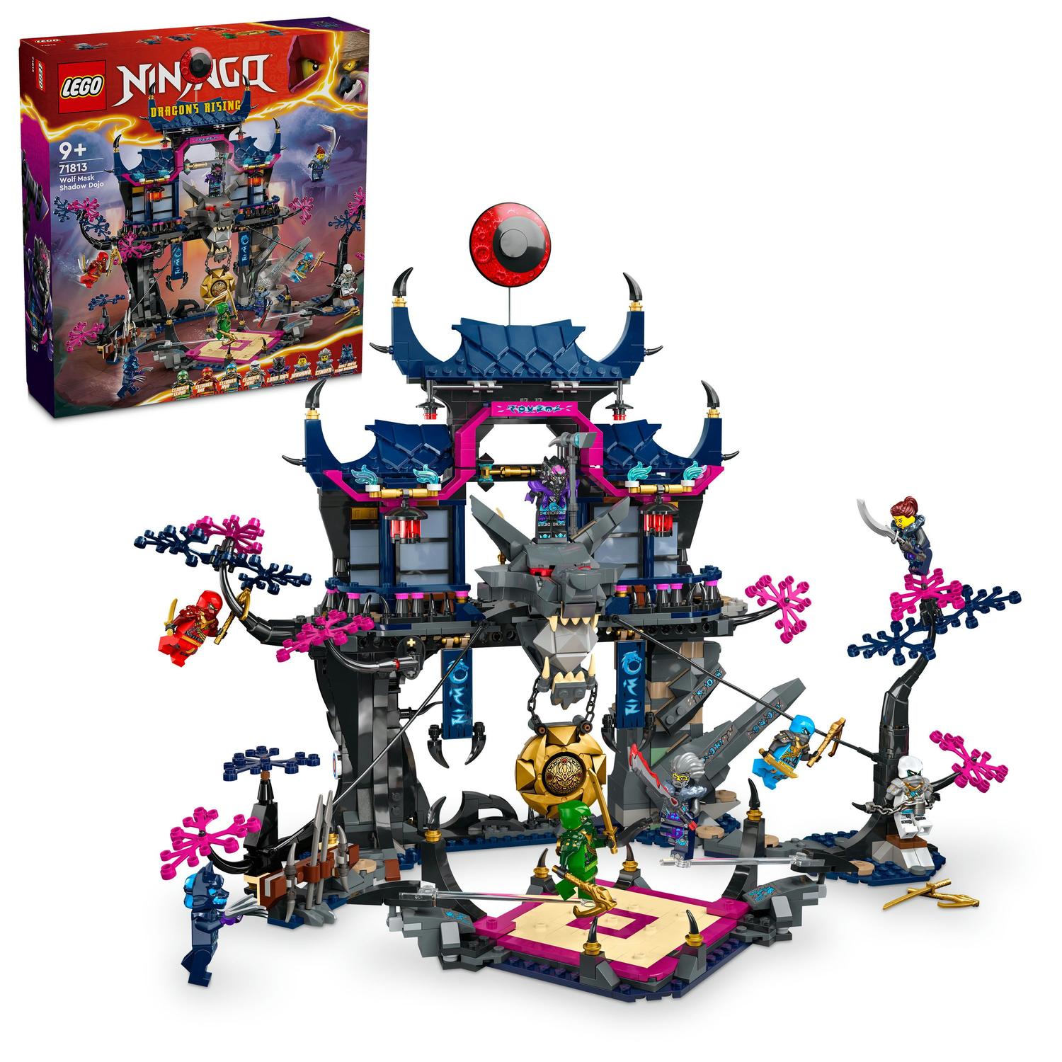 Fotografie LEGO® Ninjago™ - Dojoul Umbrelor cu masca de lup 71813, 1190 piese