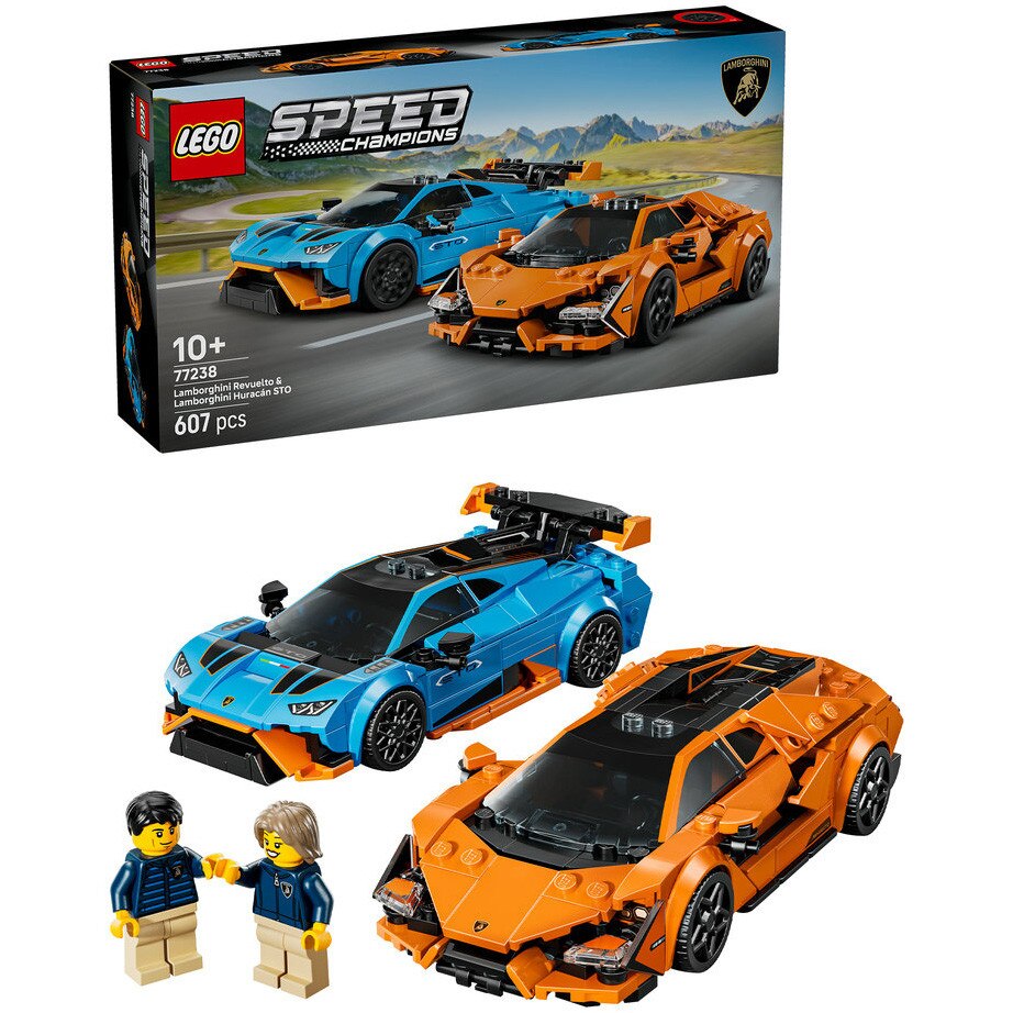 Fotografie LEGO® Speed Champions - Lamborghini Revuelto si Huracán STO 77238, 607 piese
