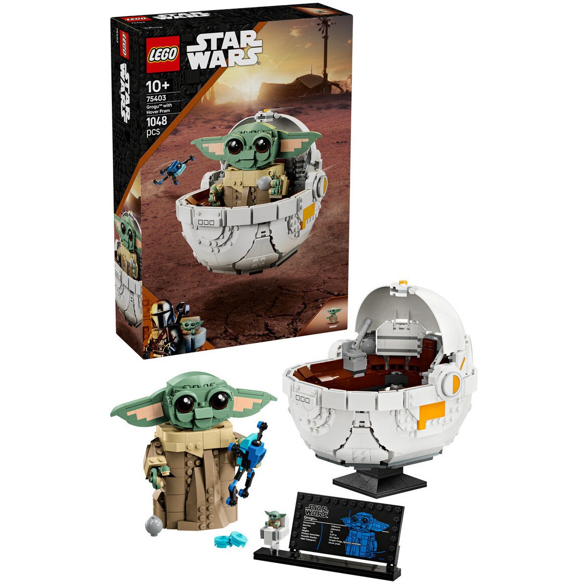 Fotografie LEGO® Star Wars TM - Grogu™ cu landoul planor 75403, 1048 piese