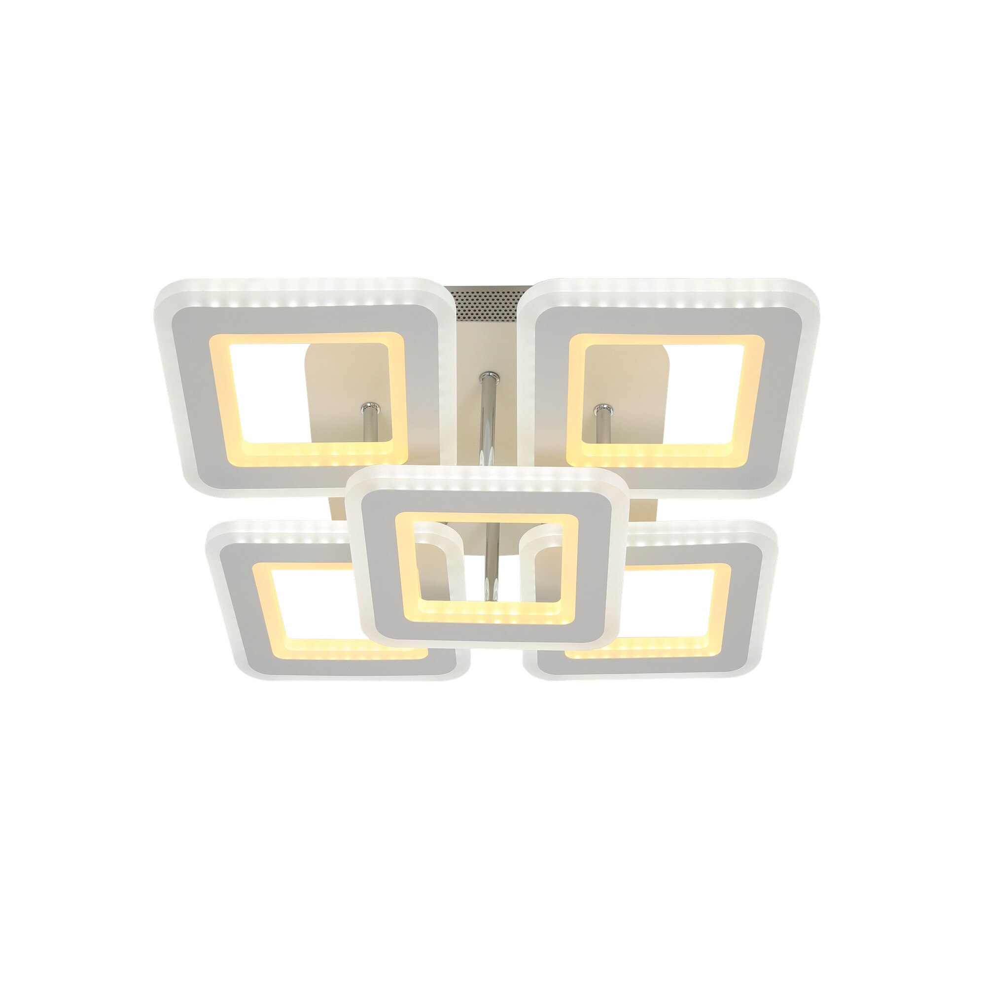 Fotografie Lustra LED Square Design SLC Selino Concept Patrata 4+1D cu Telecomanda , lumina calda/ rece si intensitate reglabila, clasa energetica G