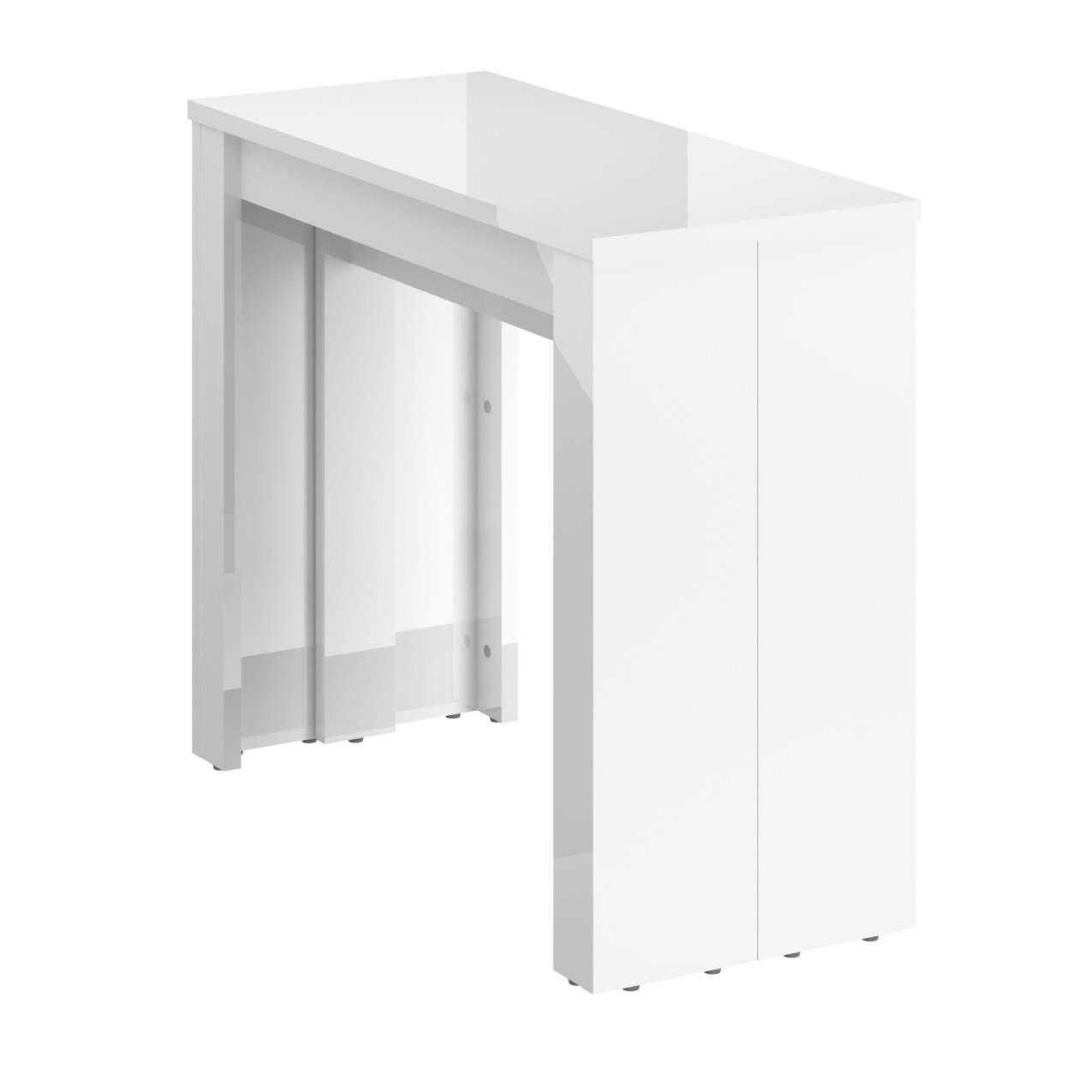 Fotografie Masa extensibila KringX Mateo, L39-193 / H 75 / A 91 cm, culoare alb