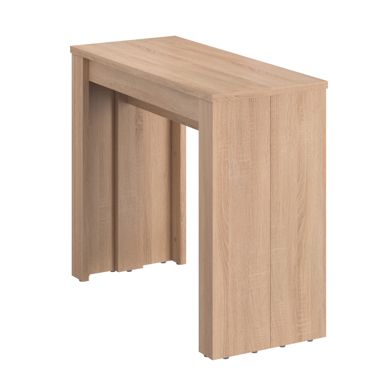 Fotografie Masa extensibila KringX Mateo, L39-193 / H 75 / A 91 cm, culoare sonoma