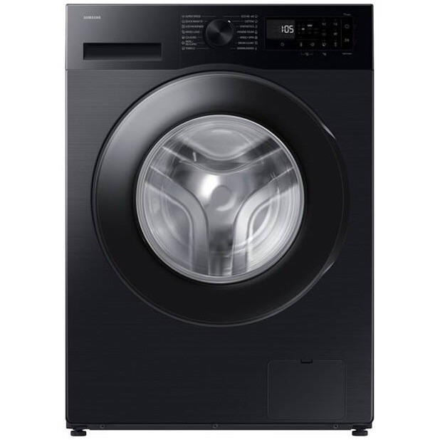 Fotografie Masina de spalat rufe slim Samsung WW80FG5L32ABLE, 8 kg, 1200 rpm, Clasa A, Motor Digital inverter, AI Eco Bubble, WiFi SmartThings, AI Energy, Black