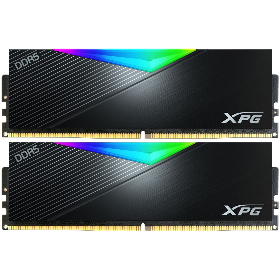 Fotografie Memorie ADATA XPG LANCER RGB, 32GB DDR5, 5200MHz CL38, Dual Channel Kit