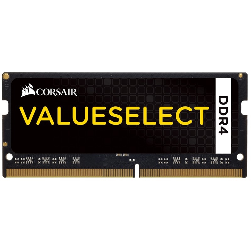 Fotografie Memorie Corsair ValueSelect 4GB SODIMM, DDR4, 2133 MHz, CL 15, 1.2V, Black