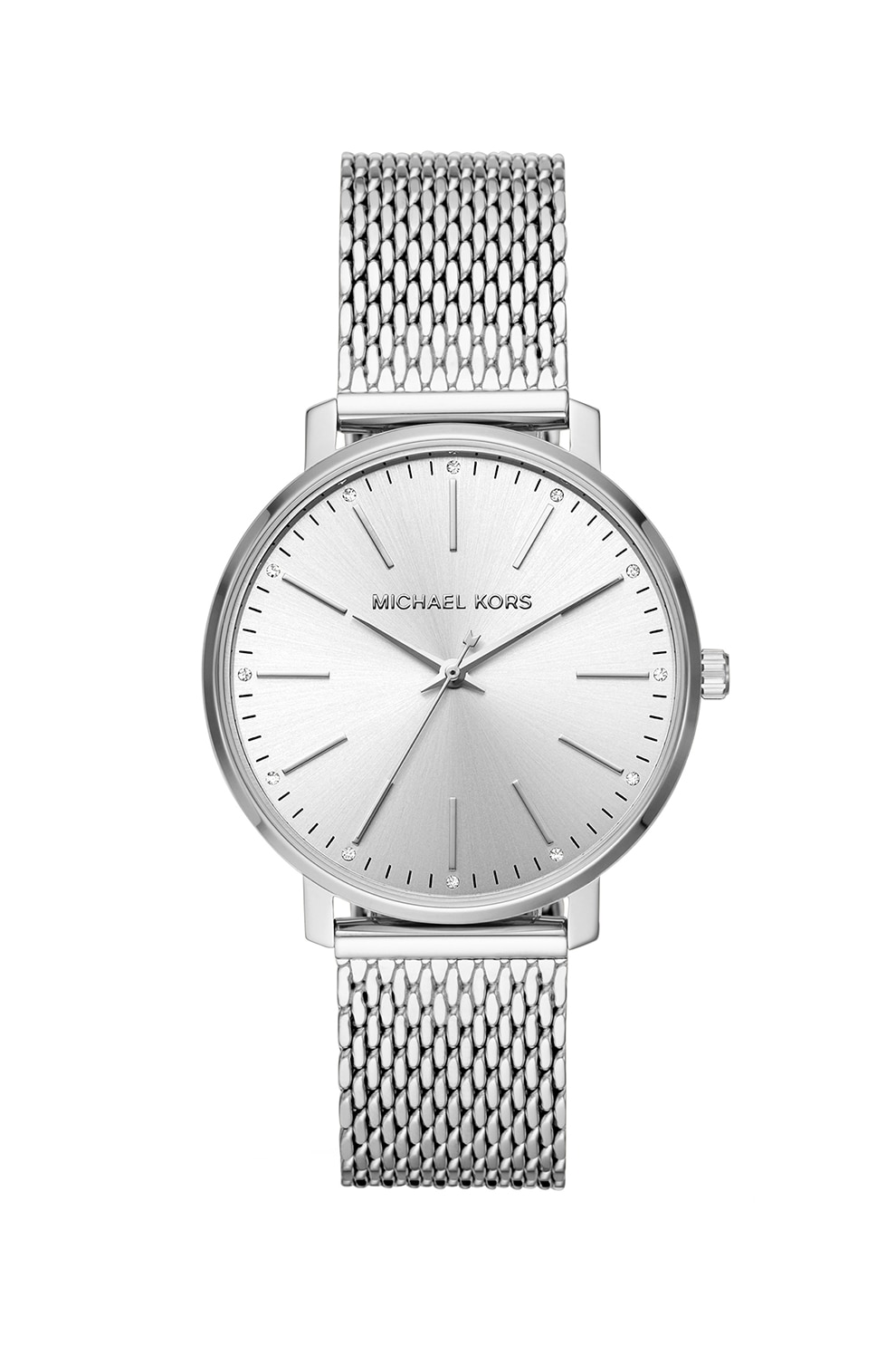 Fotografie Michael Kors, Ceas analog decorat cu zirconia, Argintiu