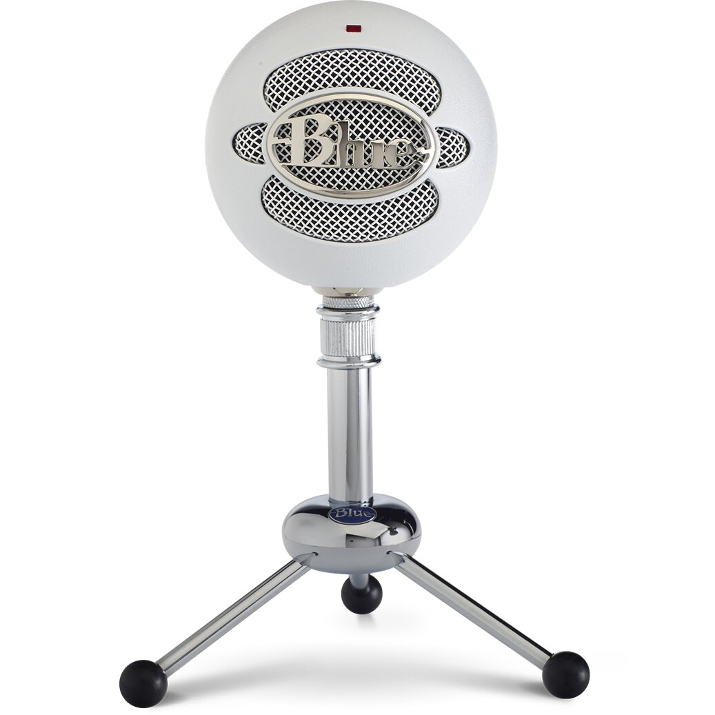 Fotografie Microfon Blue Snowball USB Profesional, PC & Mac, Gaming, Podcast, Streaming, Recording, White