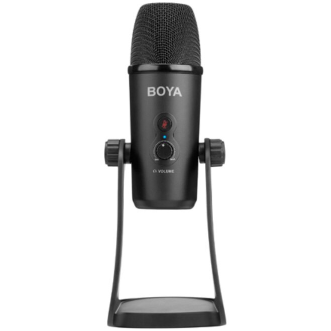 Fotografie Microfon Boya BY-PM700, 16Bit 48kHz, design triple capsule, USB, Negru