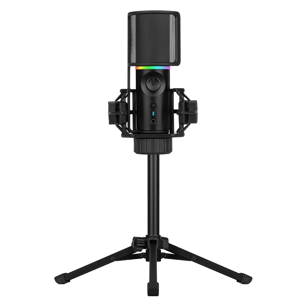 Fotografie Microfon cu trepied Streamplify 48-TP, RGB, Cardioid, USB 2.0