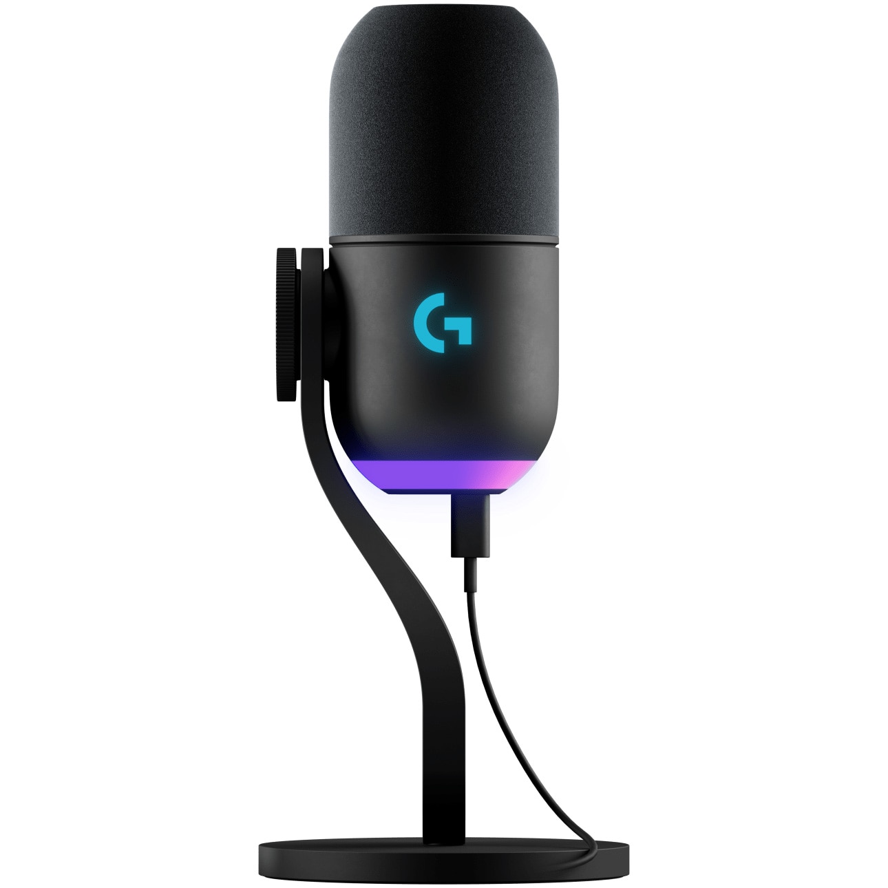 Fotografie Microfon Gaming Logitech Yeti GX Dynamic RGB, LIGHTSYNC - Negru