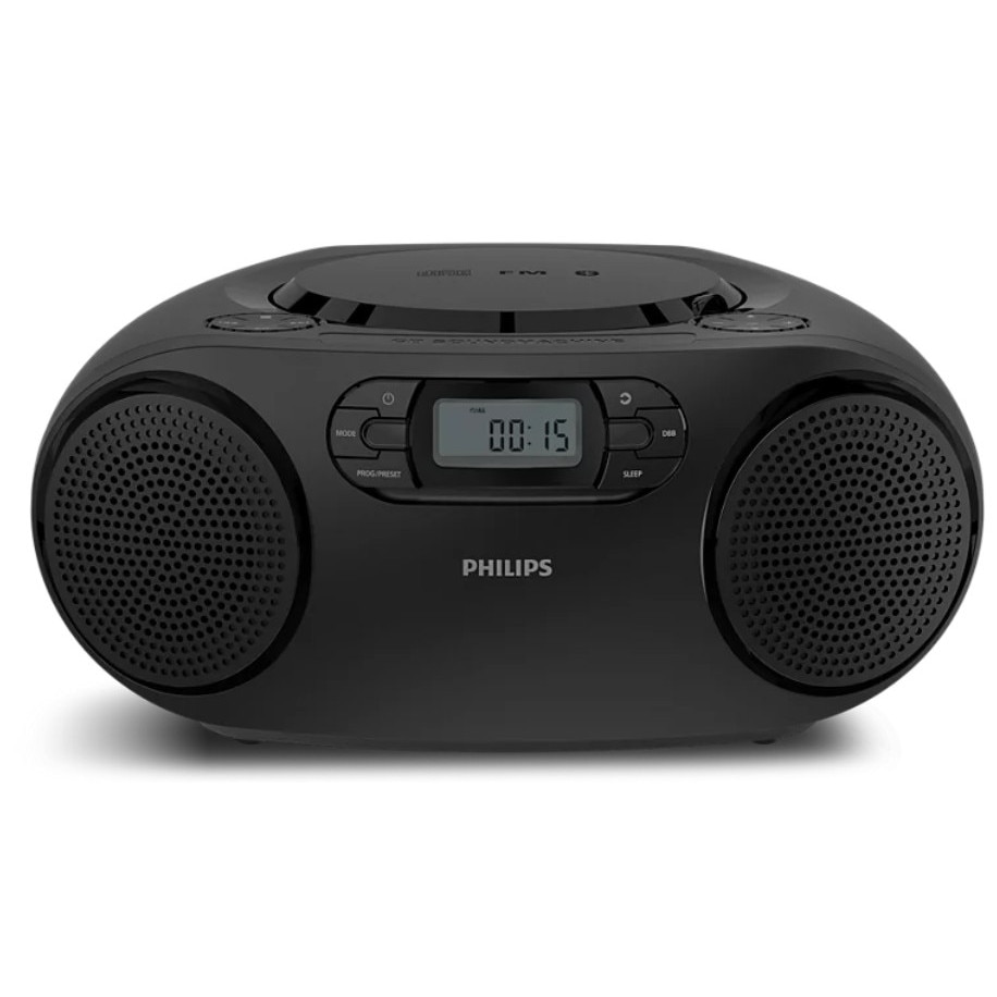 Fotografie Microsistem audio PHILIPS TAZ2000B/10, Bluetooth 6.0, CD-R, CD-RW, Radio FM, Negru
