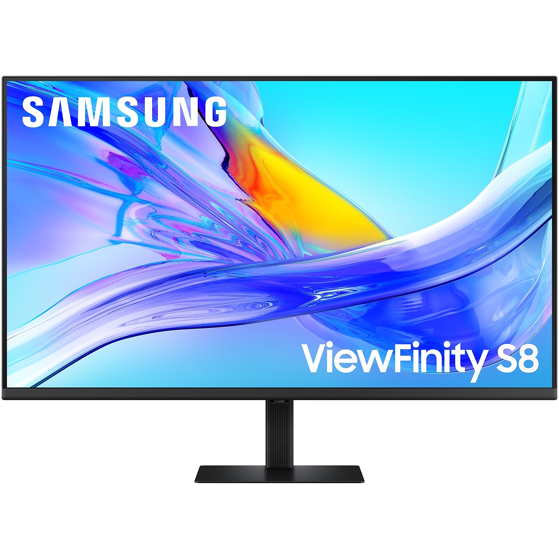 Fotografie Monitor Business Samsung ViewFinity S8 S80UD, 37", UHD (3840x2160), IPS, 60Hz, HDR10, Flicker Free, Eye Saver Mode, PBP/PIP, KVM Switch, HDMI, DisplayPort, USB-C 90W, USB Hub, LAN, Pivot, Negru