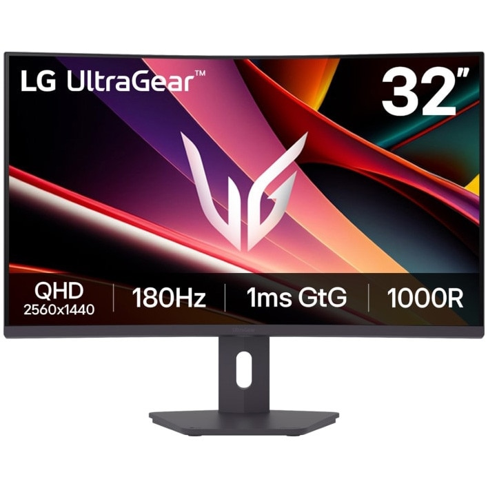 Fotografie Monitor Gaming Curbat LG UltraGear™, 31.5", QHD (2560x1440), VA, 180Hz, 1ms (GtG), HDR10, AMD FreeSync™, VESA Adaptive Sync, OnScreen Control (LG Screen Manager), HDMI, DisplayPort, Negru