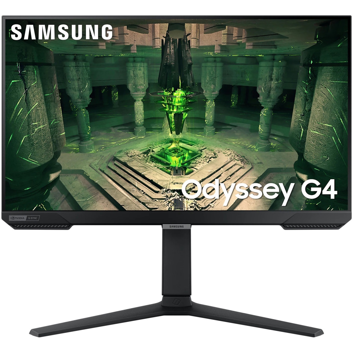 Fotografie Monitor gaming LED IPS Samsung Odyssey G4 25", Full HD, Display Port, 1ms, 240Hz, FreeSync Premium, G-Sync compatibil, Vesa, Negru