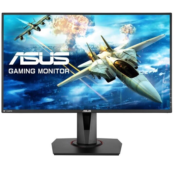 Fotografie Monitor Gaming LED TN Asus 27'', FHD, DP, 165 Hz, 0.5ms(GTG), FreeSync, G-SYNC® Compatible, Speakers, Display Port, HDMI, Pivot, VG278QR