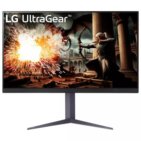 Fotografie Monitor Gaming LG UltraGear™ 32GS75Q-B, 31.5", QHD (2560x1440), IPS, 180Hz, 1ms (GtG), Anti-Glare, DisplayHDR™ 400, NVIDIA G-Sync™ Compatible, AMD FreeSync™, HDR 10, Flicker Safe, VESA Adaptive Sync, Black Stabilizer, HDMI, DP, VESA 100x100mm, Negru/Gri