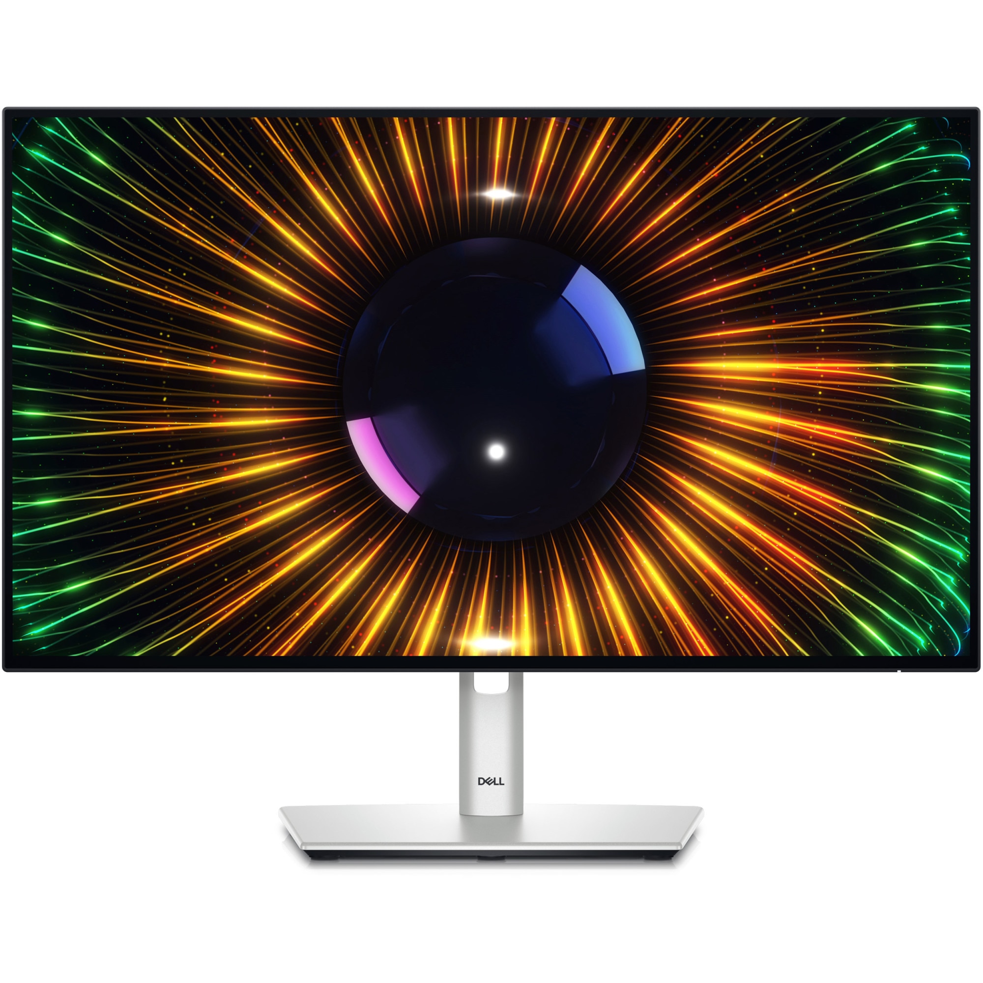Fotografie Monitor LED IPS Dell UltraSharp U2424H 23.8", Full HD (1920x1080), 120Hz, 5ms, 100% sRGB, Daisy Chain, Hub USB. USB Type-C, HDMI, DisplayPort, Pivot, VESA, argintiu