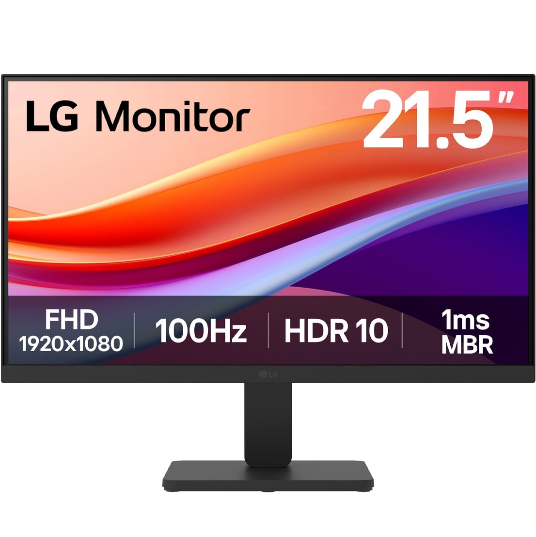 Fotografie Monitor LED LG 22U401A-B, 21.5", FHD (1920 x 1080), VA, 100Hz, 1ms MBR, 5ms (GtG), HDR 10, VRR, Super Resolution+, Crosshair, Black Stabilizer, Reader Mode, Dynamic Action Sync, Smart Energy Saving, D-Sub, HDMI, VESA 100x100mm, Negru